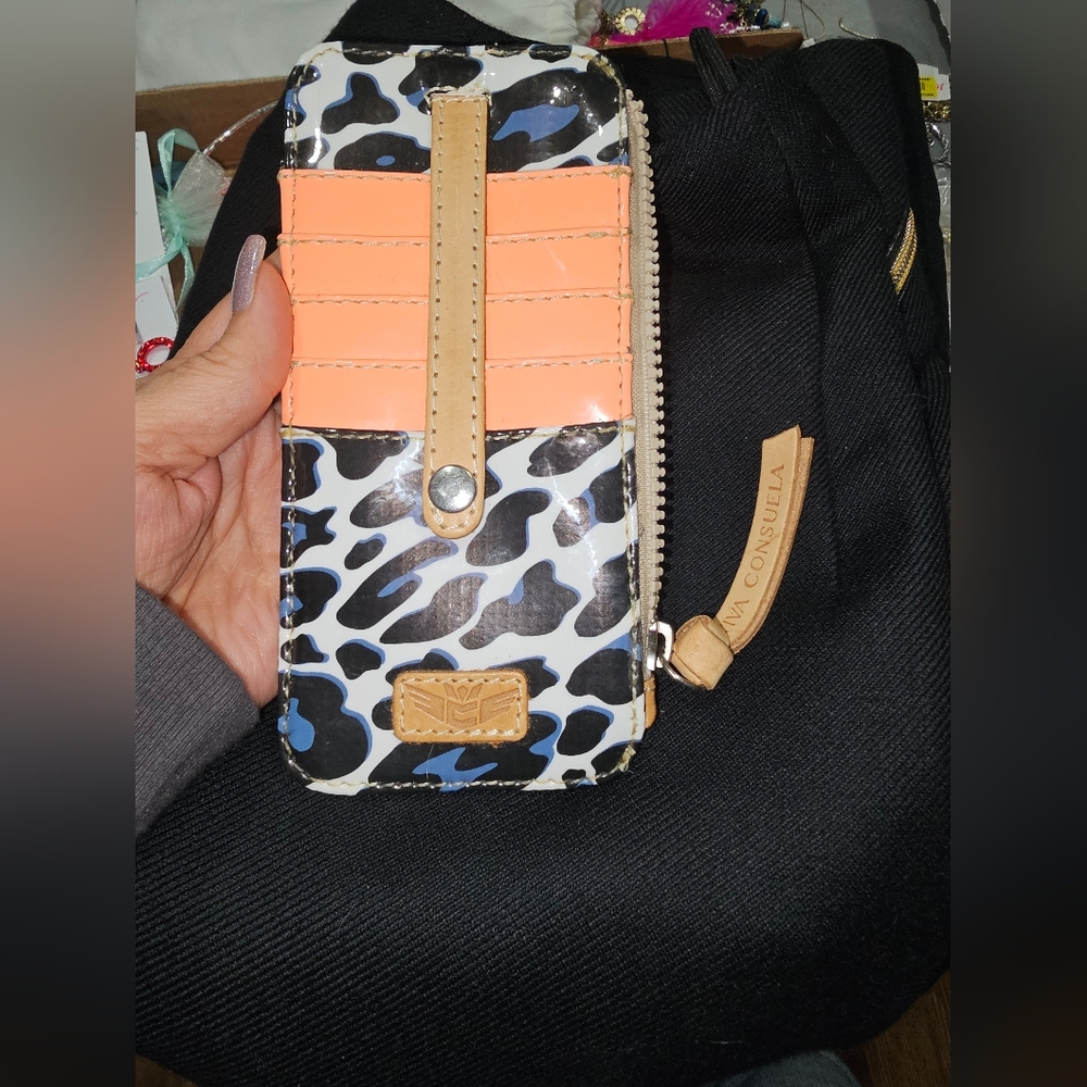 Consuela Black and Orange Wallet